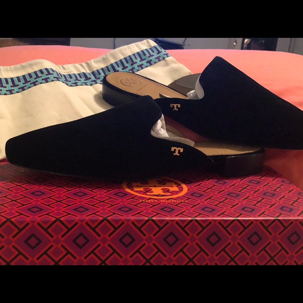 Tory Burch Black Carlotta Slide Brand New